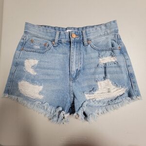 JBD by Just Black Denim Distressed Jean Shorts Size Medium.